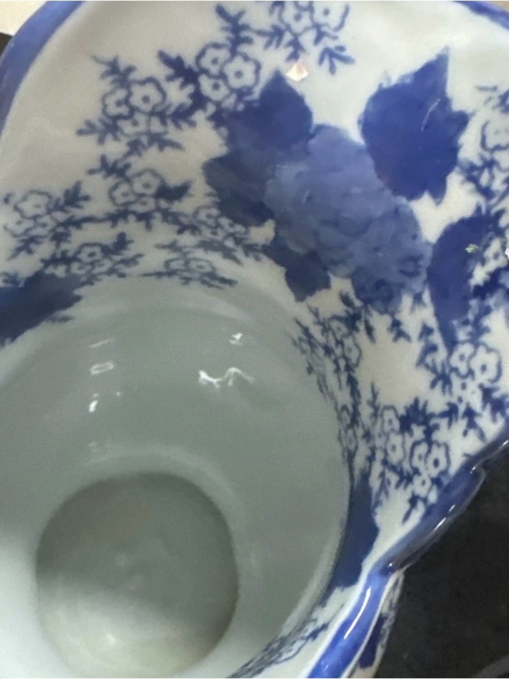 Vintage Blue Willow Pattern Fine Porcelain Pitcher - Picture 3 of 6